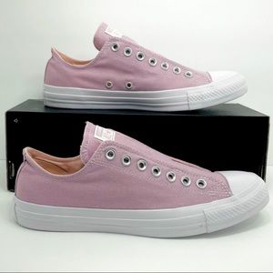 Converse Ctas Low Top Slip On Plum Pink Chalk Unisex Sneaker NEW